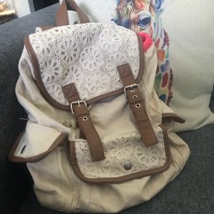Front lace Backpack with moose hat